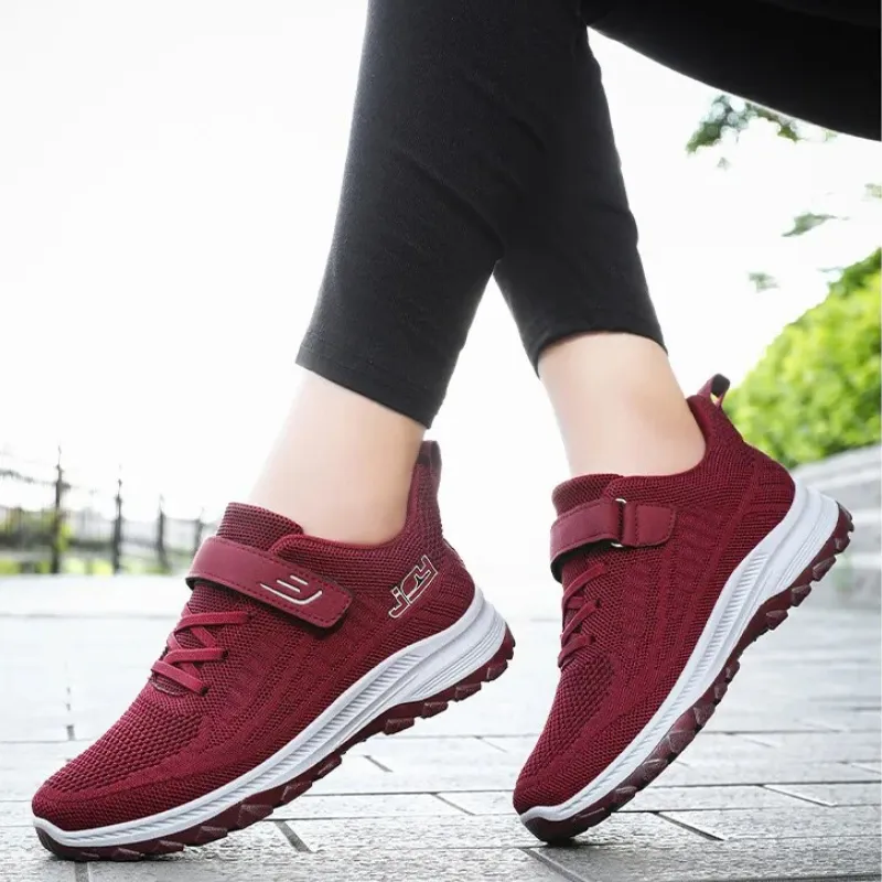 Cuzcare Women Orthopedic Sneakers Lace up Comfortable Walking Shoes