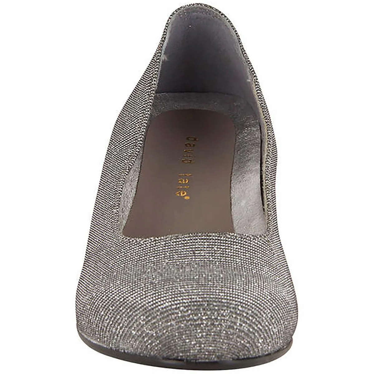 David Tate Womens Suave Metlic Canvas Pumps