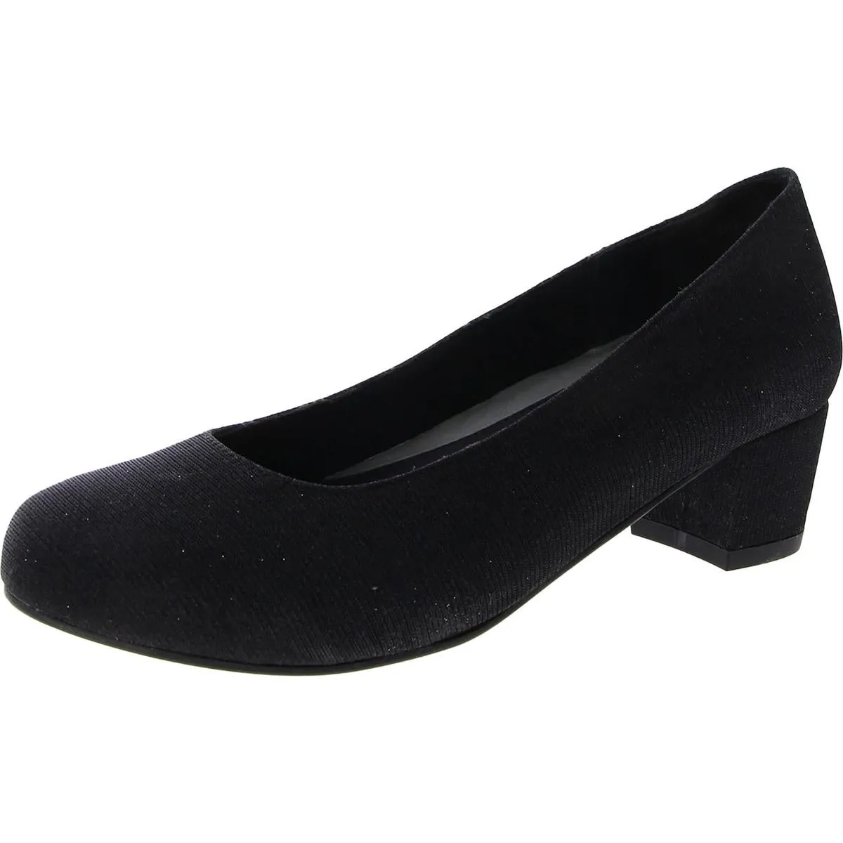 David Tate Womens Suave Metlic Canvas Pumps