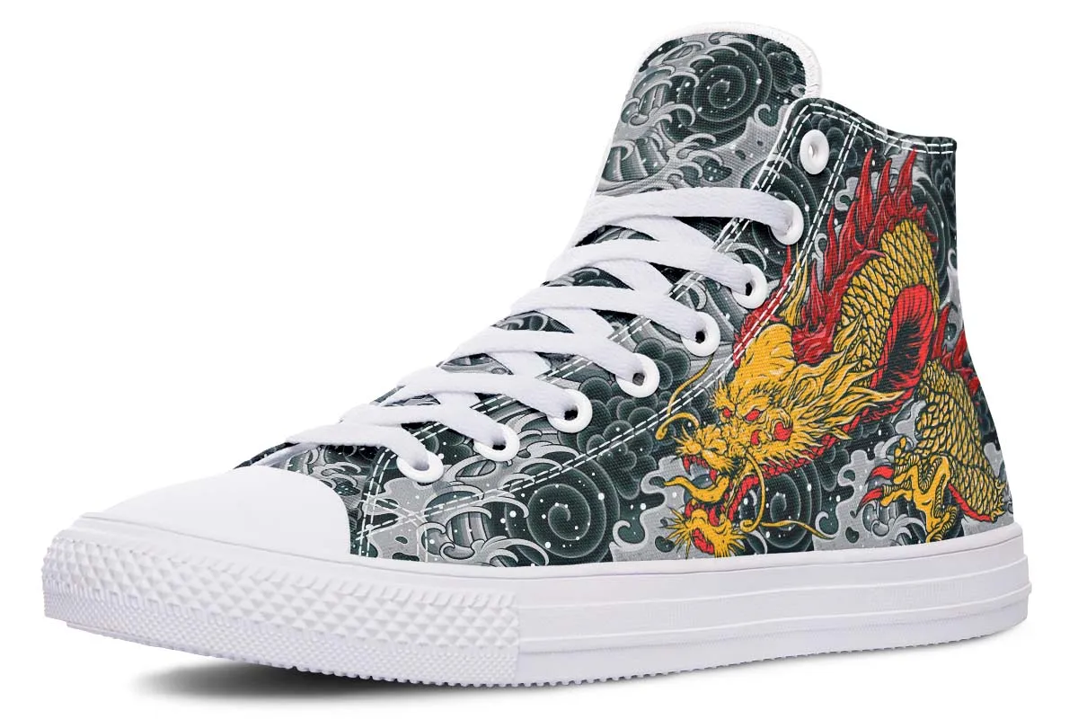 Dragon And Waves