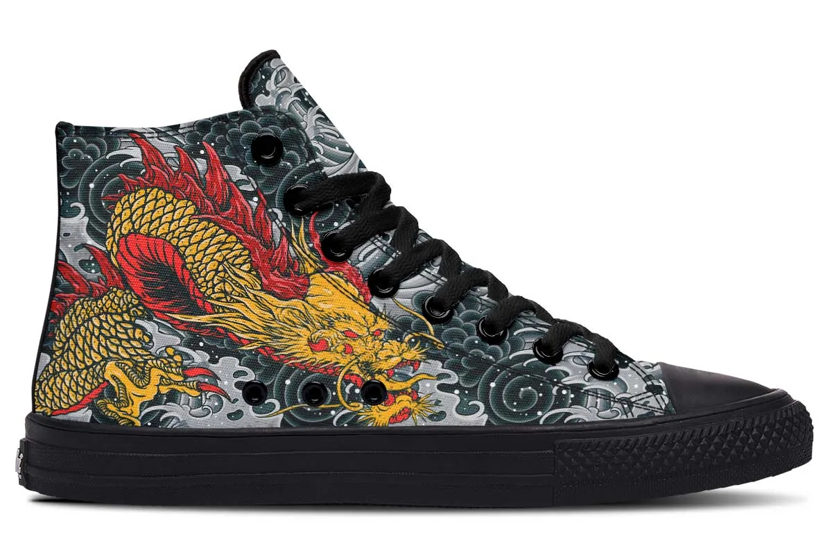 Dragon And Waves