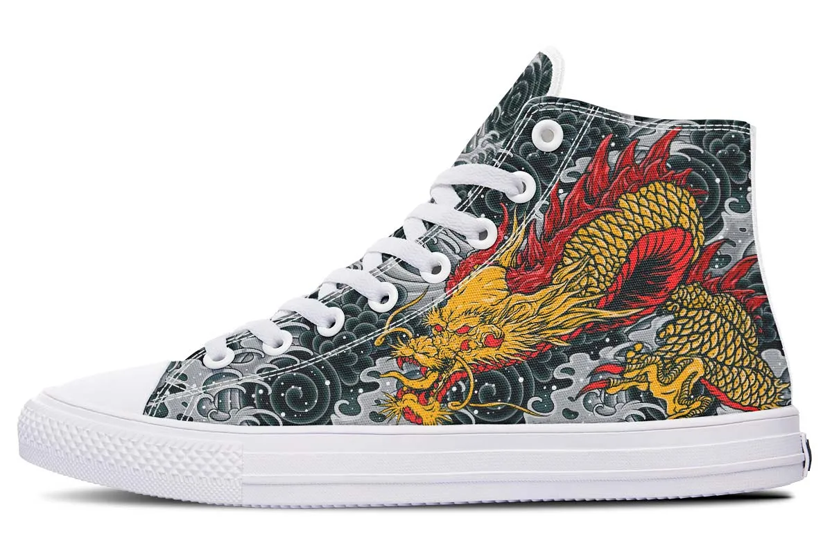 Dragon And Waves