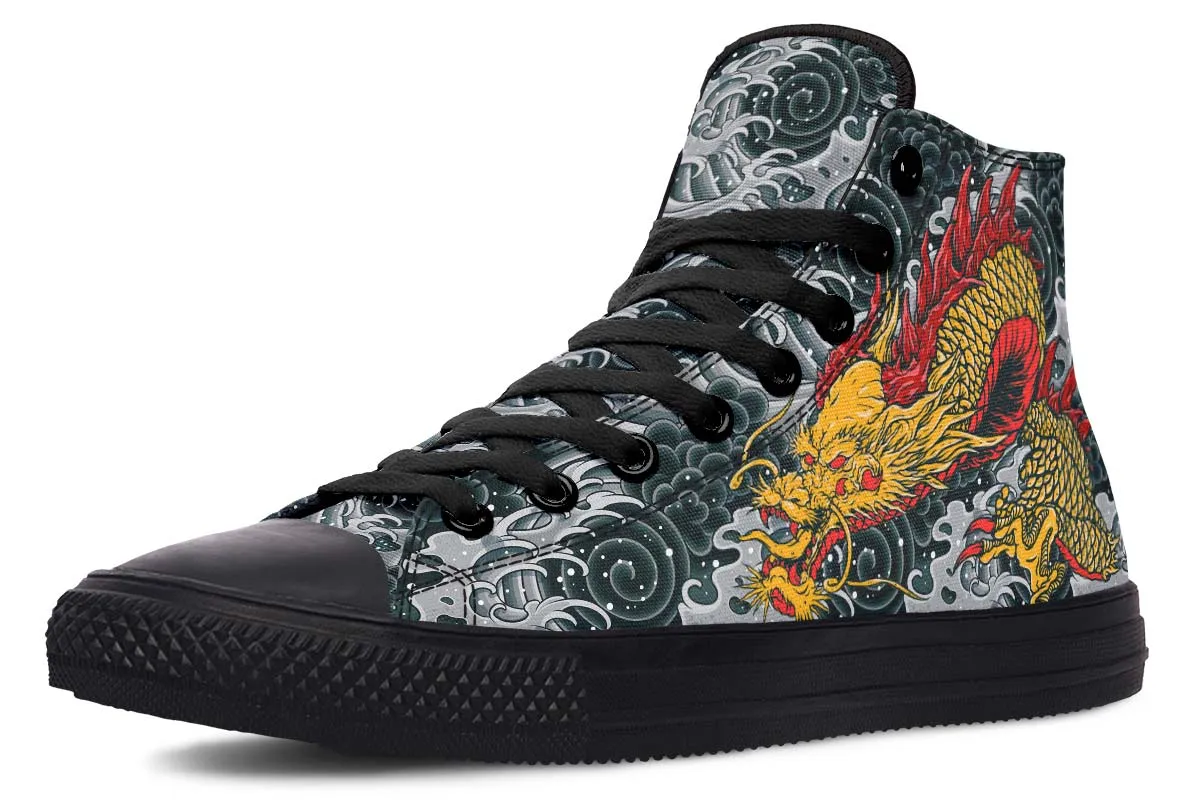 Dragon And Waves