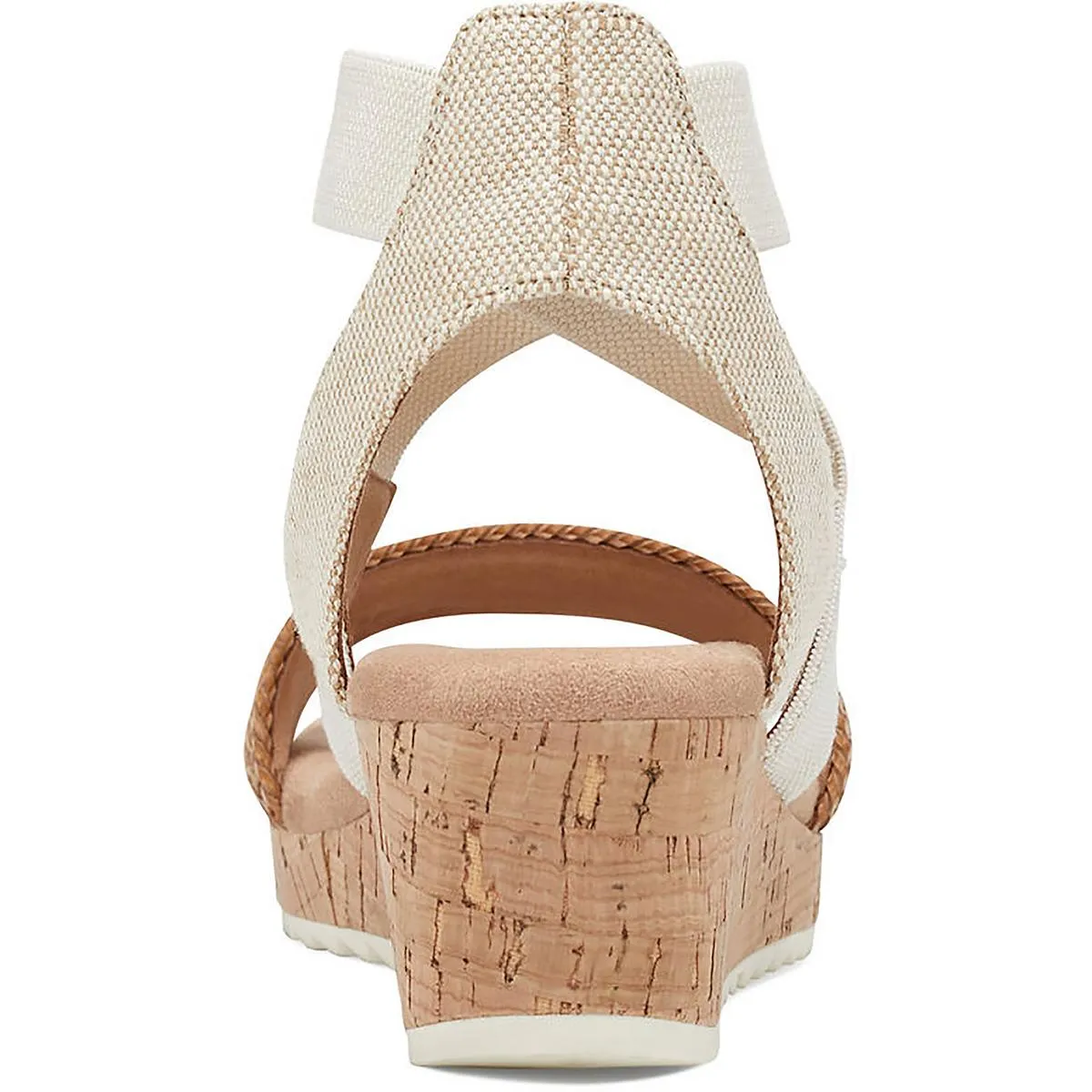 Easy Spirit Womens Lorena Canvas Criss-Cross Wedge Sandals
