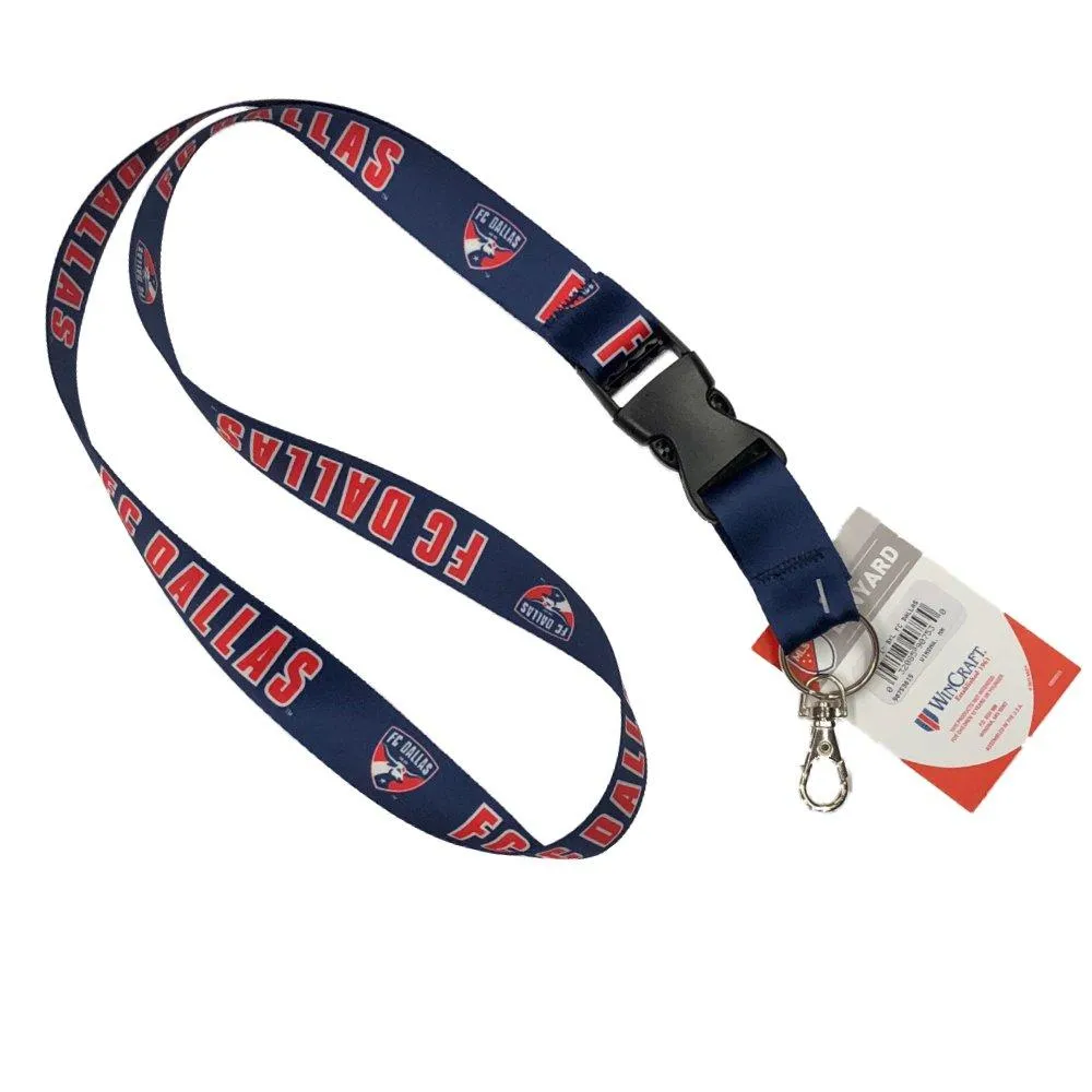 FC Dallas MLS WinCraft Sports Two Toned Blue Red Buckle Lanyard