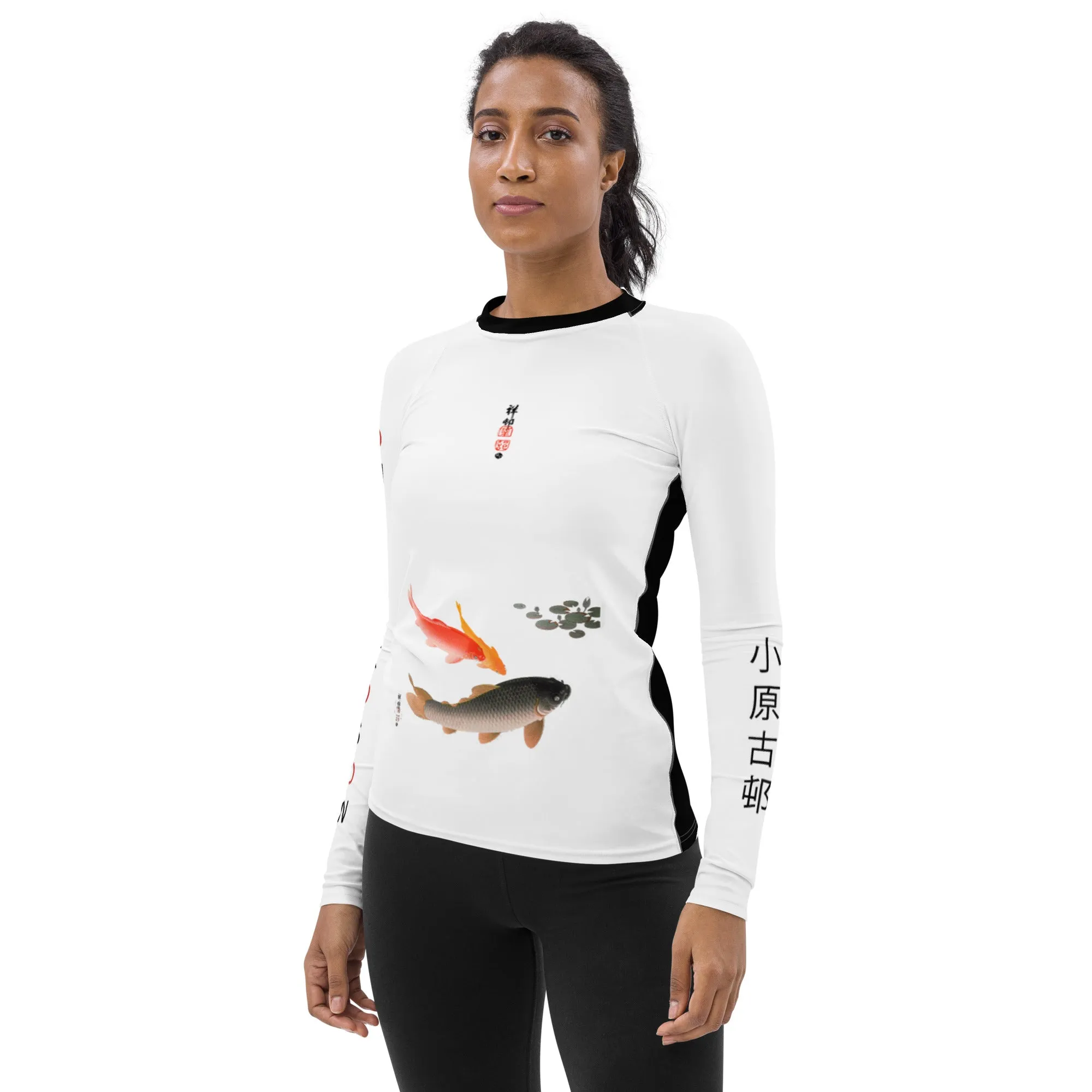 Golden Carp 2-toned Women's Rash Guard