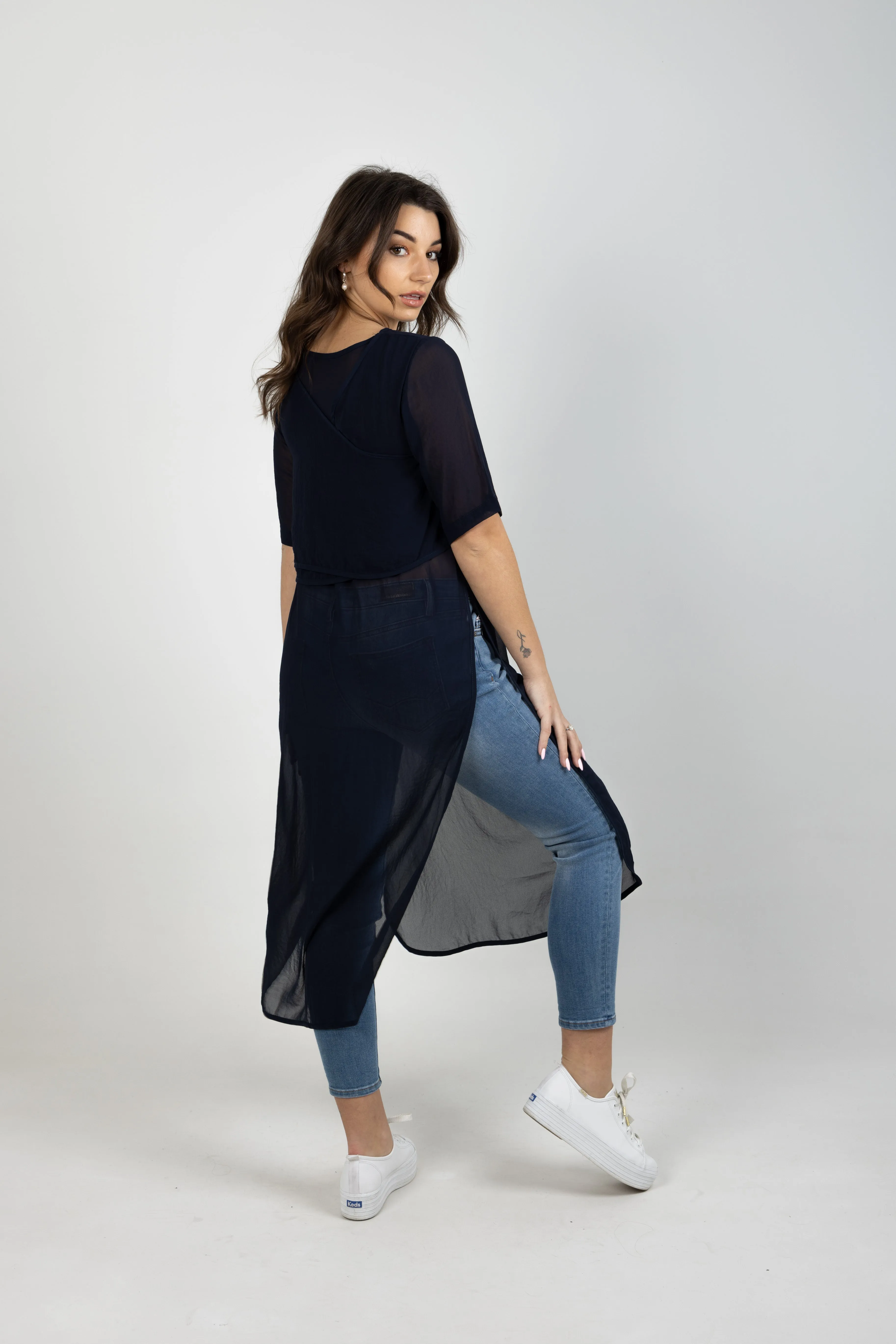 HAZEEL TABARD BLUE NOIR