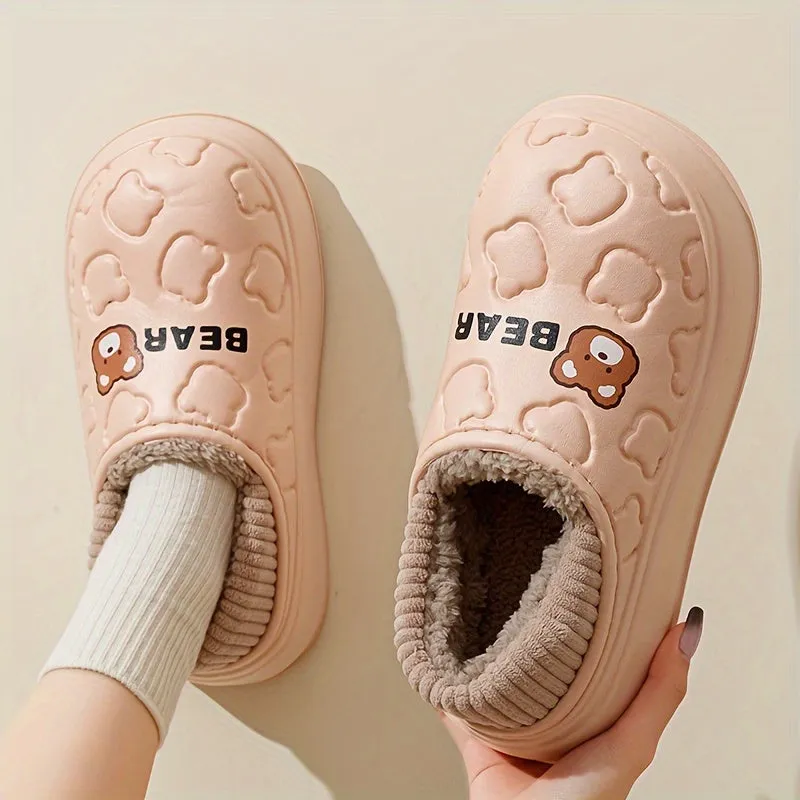 Hiroko | Winter Fluffy Slippers - Waterproof, Plush Lined, Indoor & Outdoor