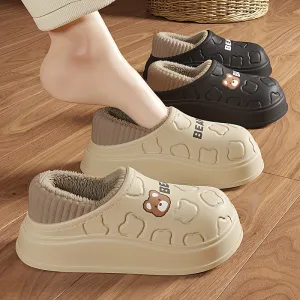 Hiroko | Winter Fluffy Slippers - Waterproof, Plush Lined, Indoor & Outdoor