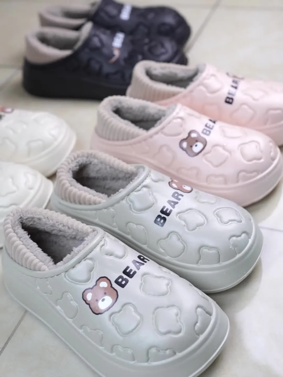 Hiroko | Winter Fluffy Slippers - Waterproof, Plush Lined, Indoor & Outdoor