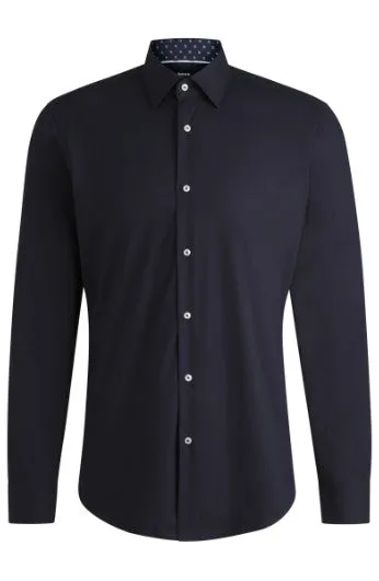 Hugo Boss Regular-fit Stretch-Cotton Poplin Shirt