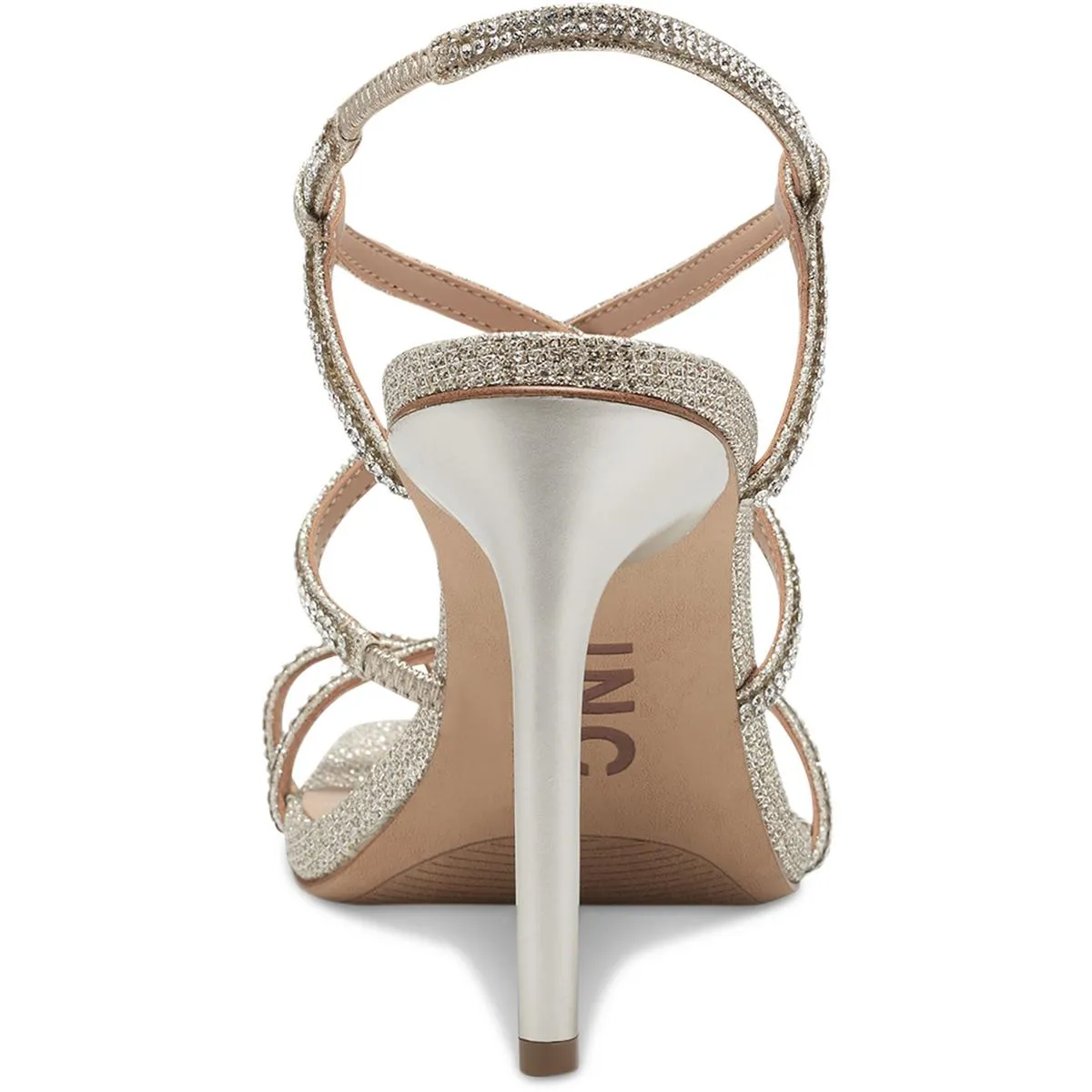 INC Womens Artif Canvas Square Toe Heels