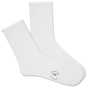 K BELL SOLID MODAL ROLL TOP WHITE