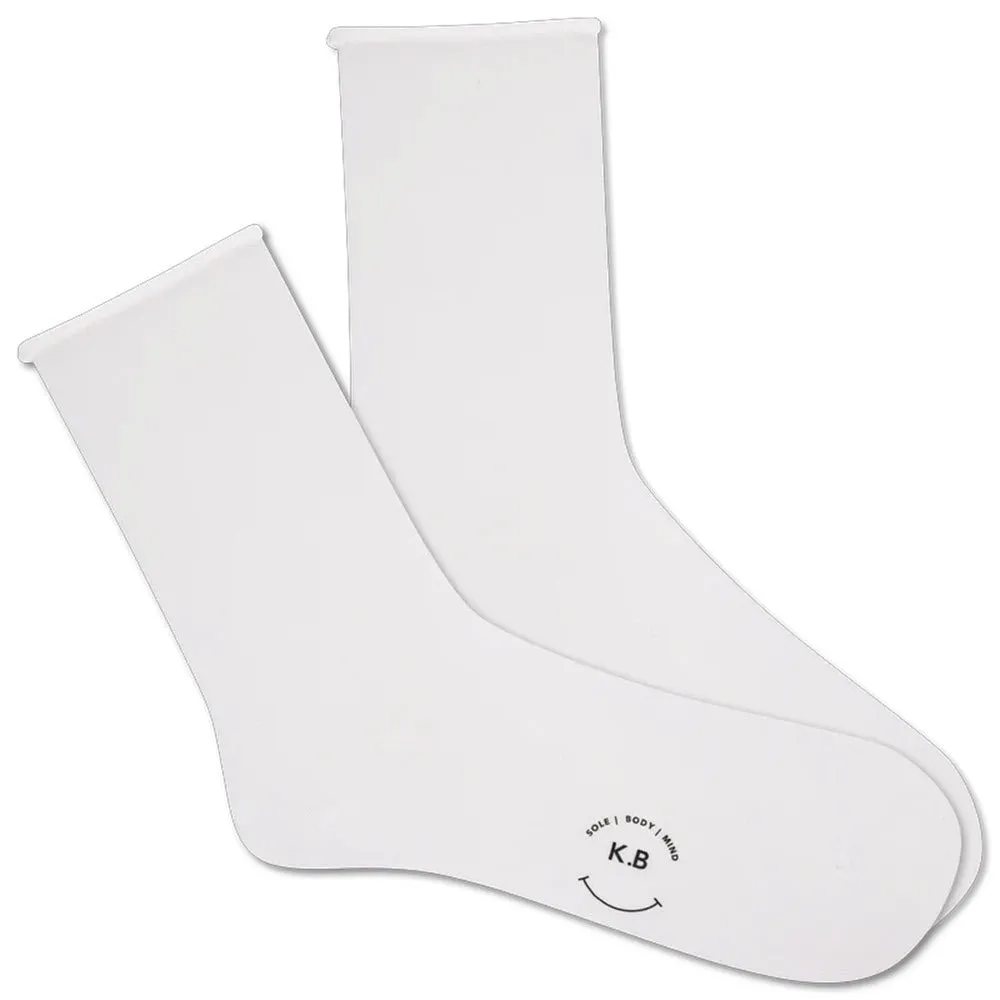 K BELL SOLID MODAL ROLL TOP WHITE