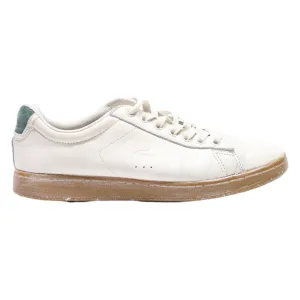 LACOSTE Sneaker Trainers White Leather Mens UK 8