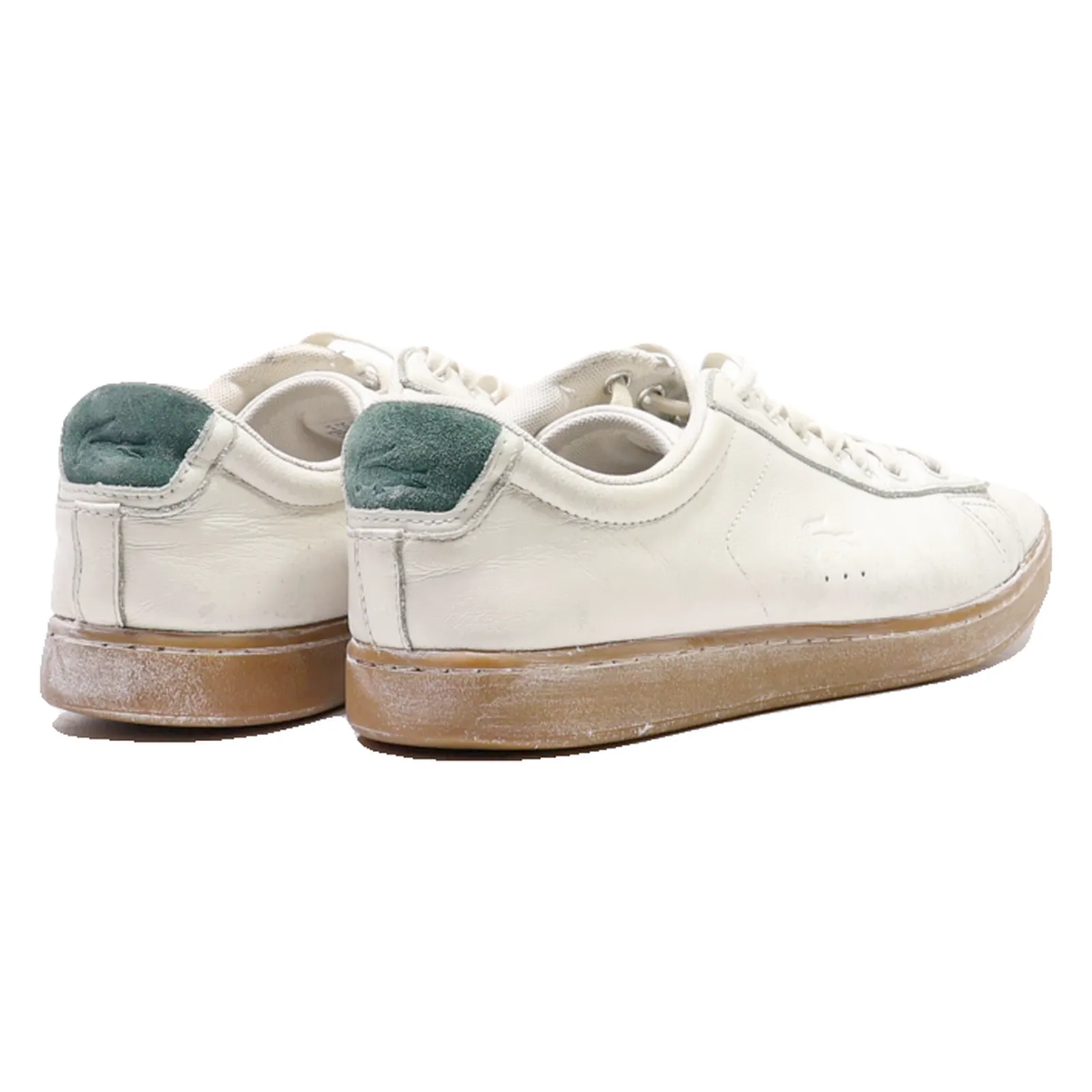 LACOSTE Sneaker Trainers White Leather Mens UK 8
