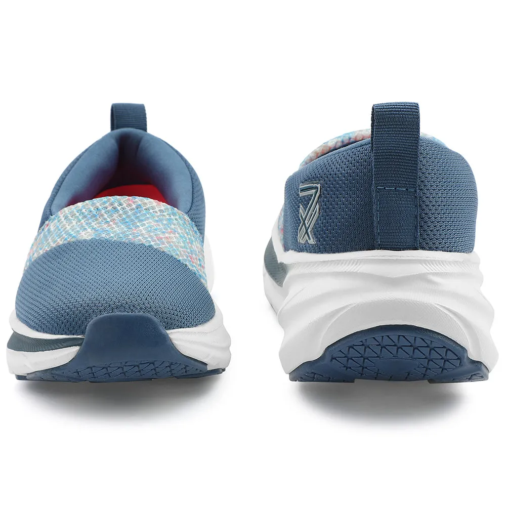 Leap7x Blue Sports Non Lacing Walking Shoes For Women CANBERRA1E By Liberty