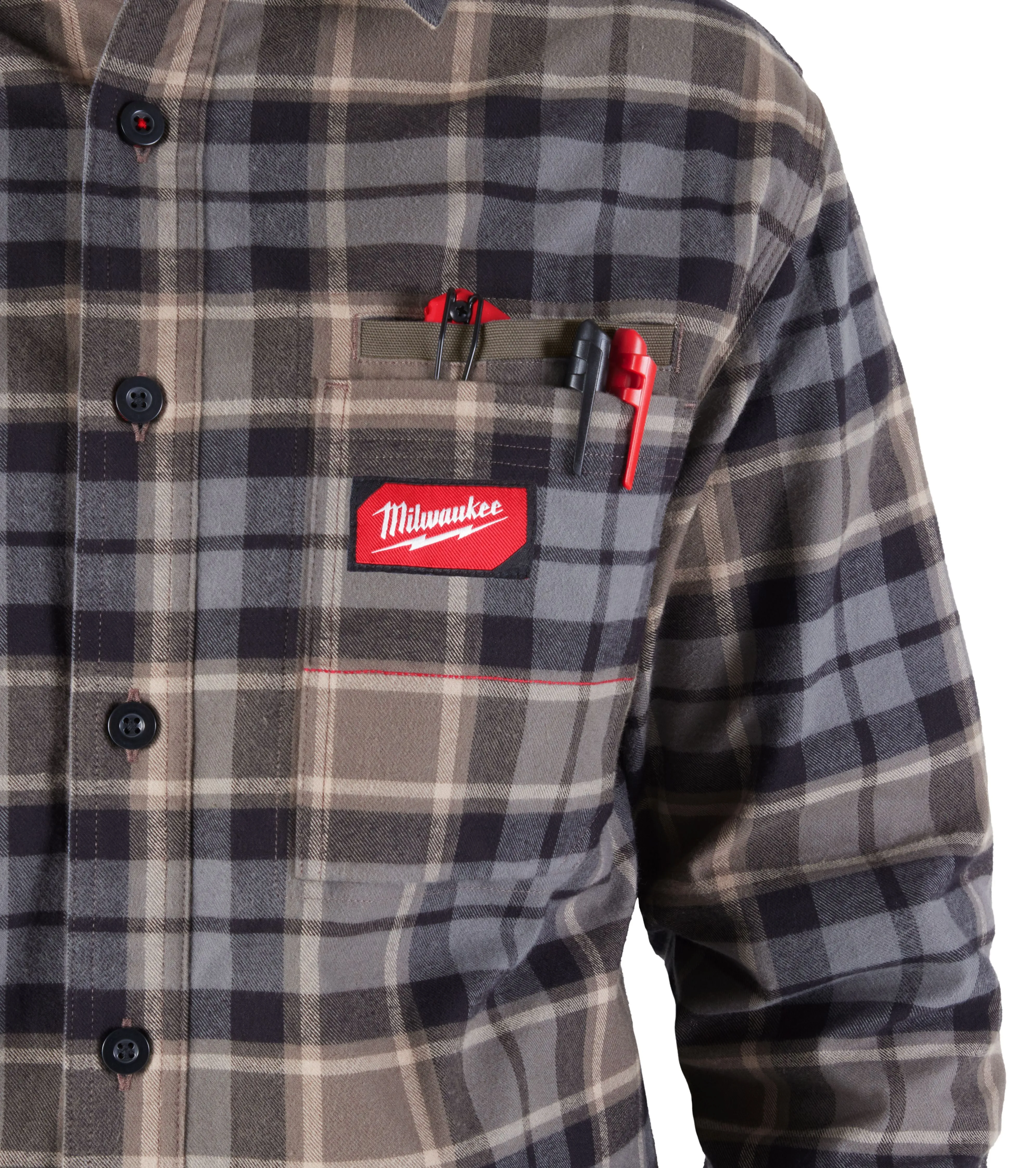 Long-Sleeved Shirt - Milwaukee GRIDIRON™ Flannel Shirt, M551