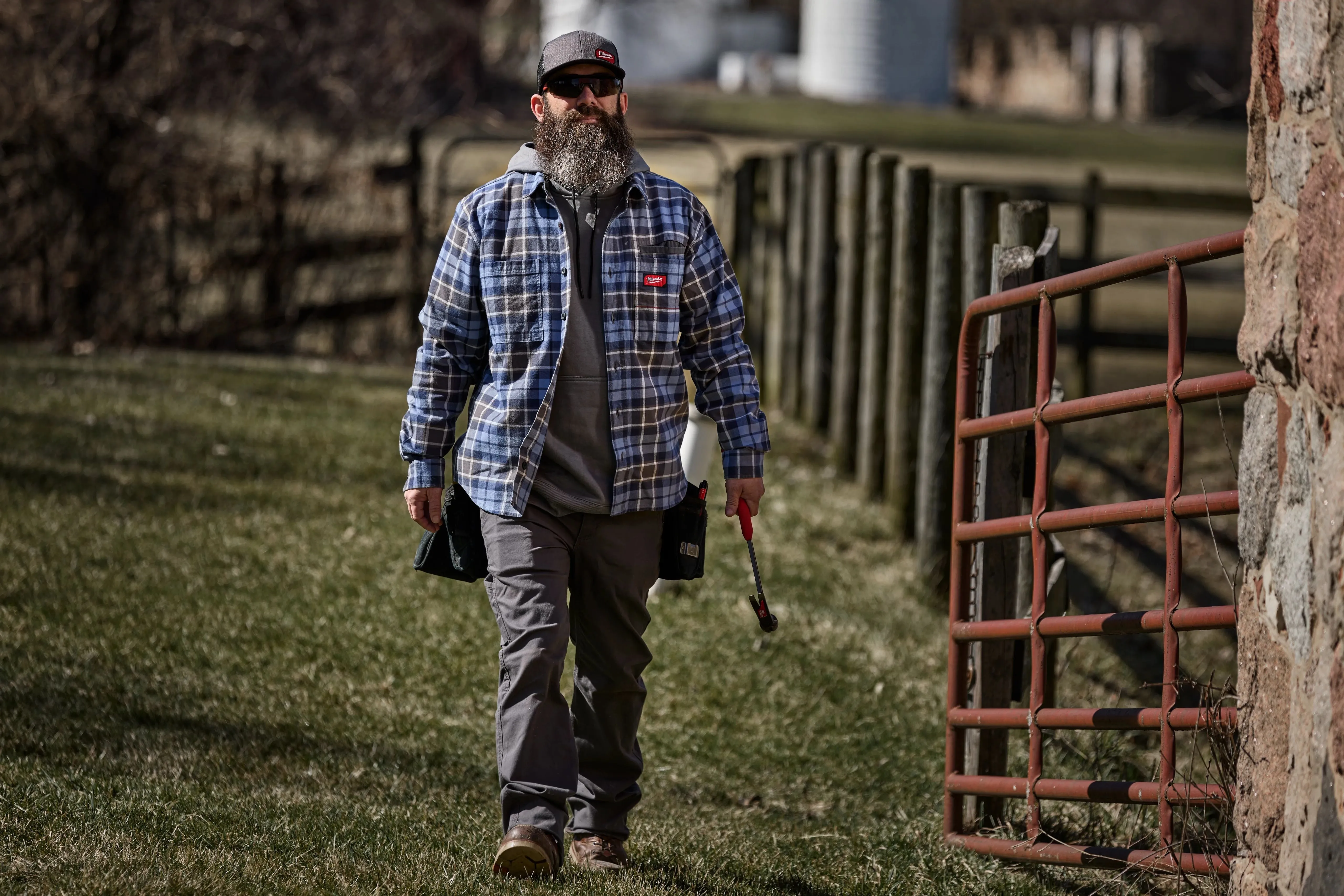 Long-Sleeved Shirt - Milwaukee GRIDIRON™ Flannel Shirt, M551
