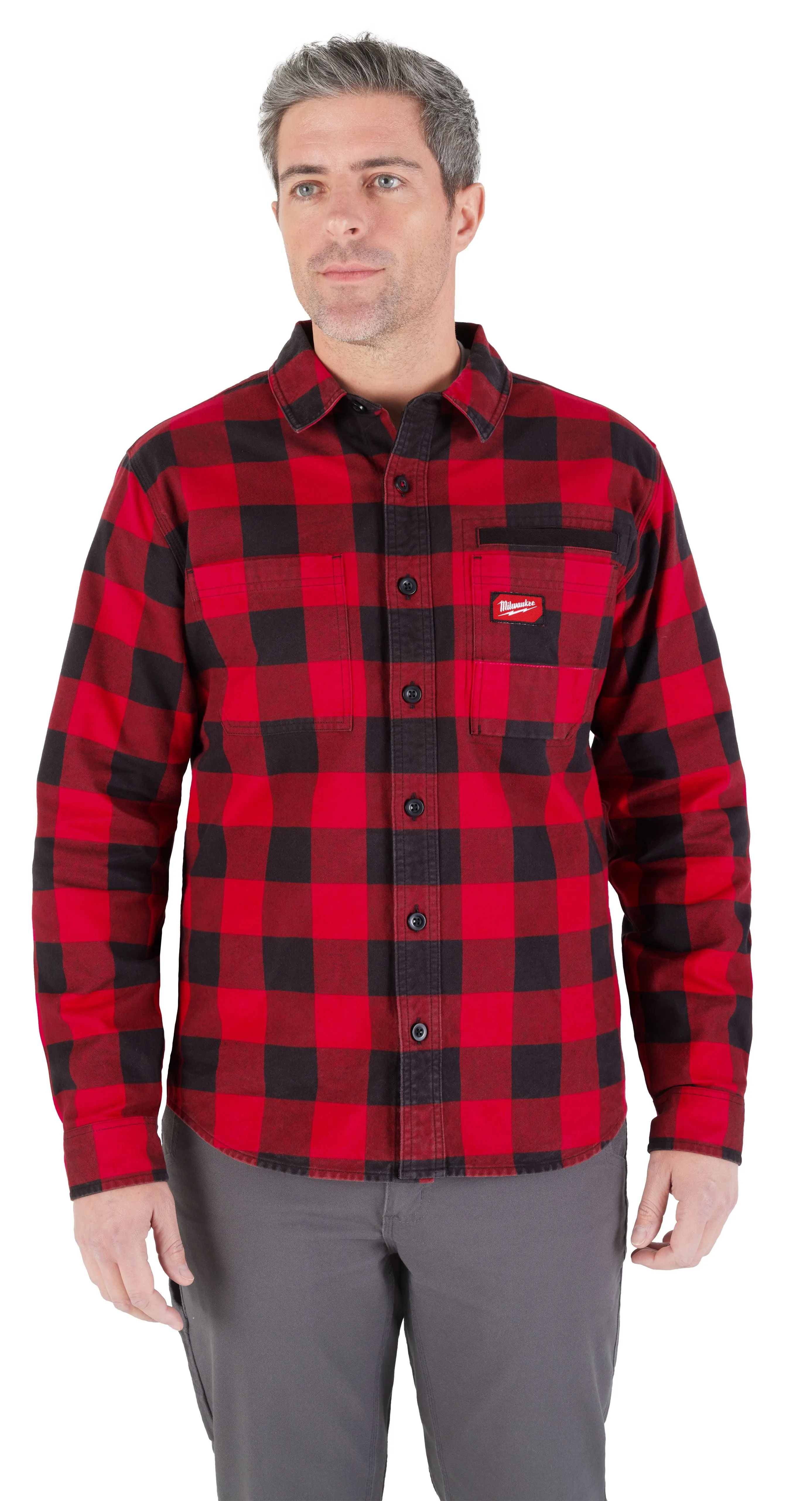 Long-Sleeved Shirt - Milwaukee GRIDIRON™ Flannel Shirt, M551