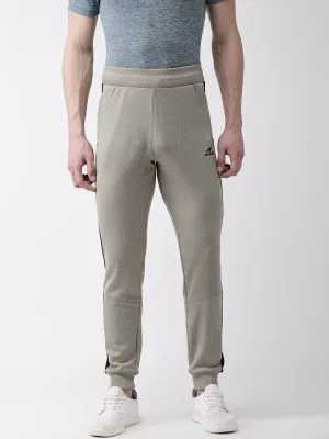 Men Olive Solid Track Pant
