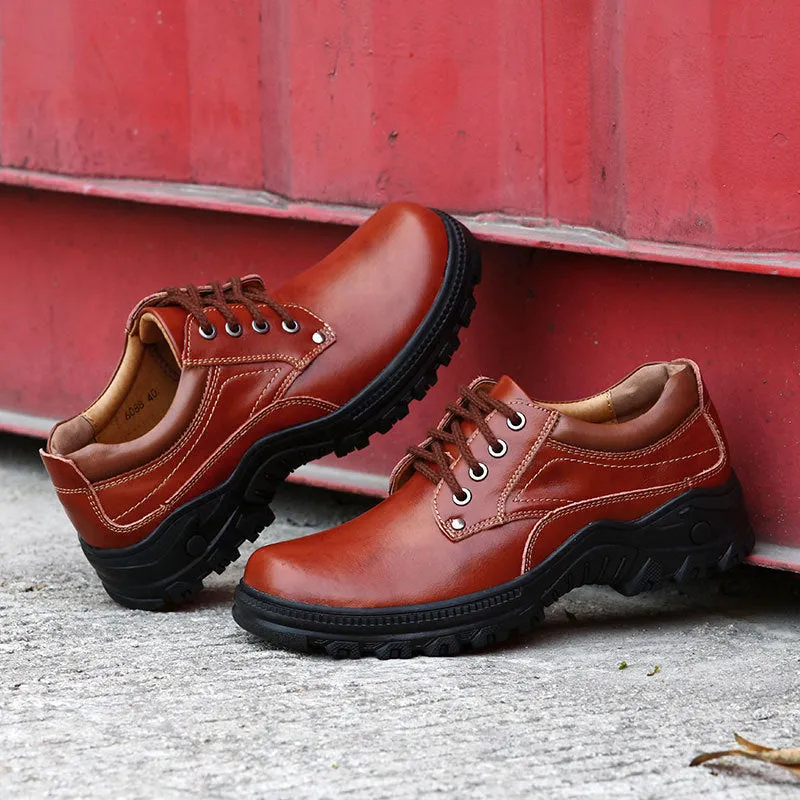 Men's Boots Men's Casual Leather Shoes Autumn and Winter Sneakers