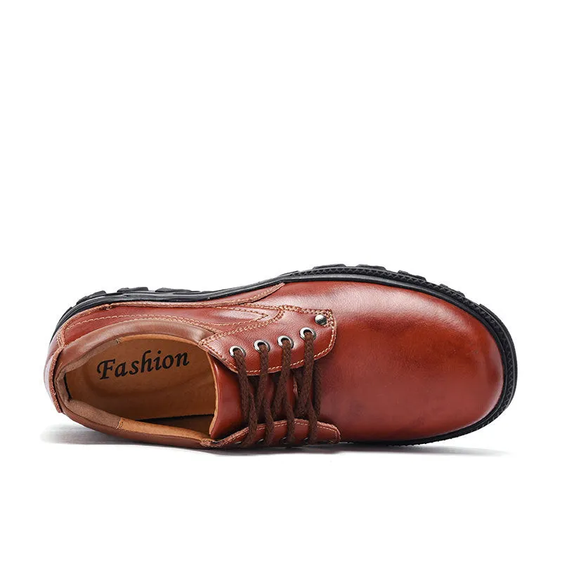 Men's Boots Men's Casual Leather Shoes Autumn and Winter Sneakers