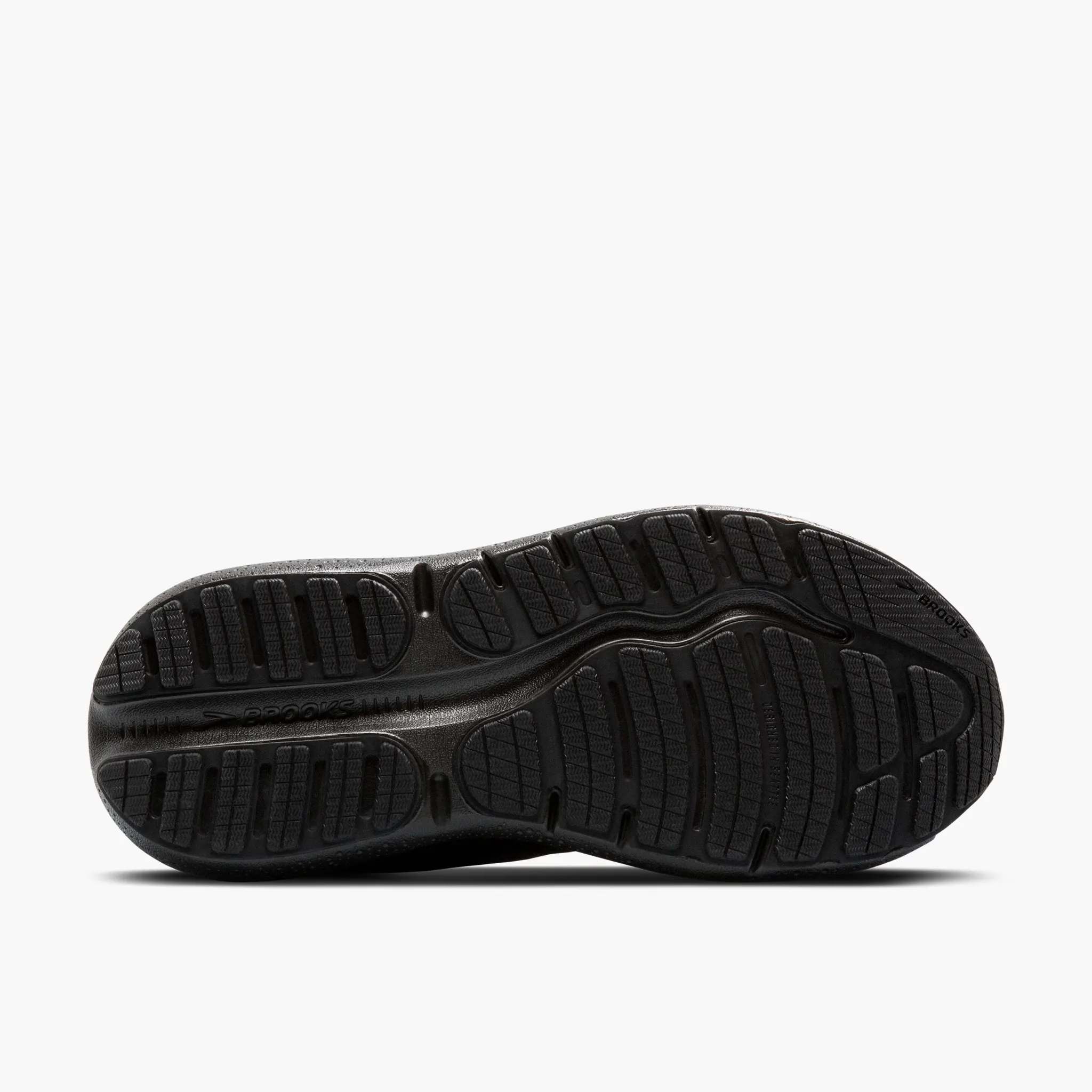 Men's Brooks Ghost Max 2 Road Running Shoe in Black/Black/Ebony