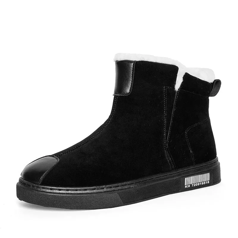 Men's Martin Boots Autumn and Winter Snow Boots Sneakers Men's Sneakers Black