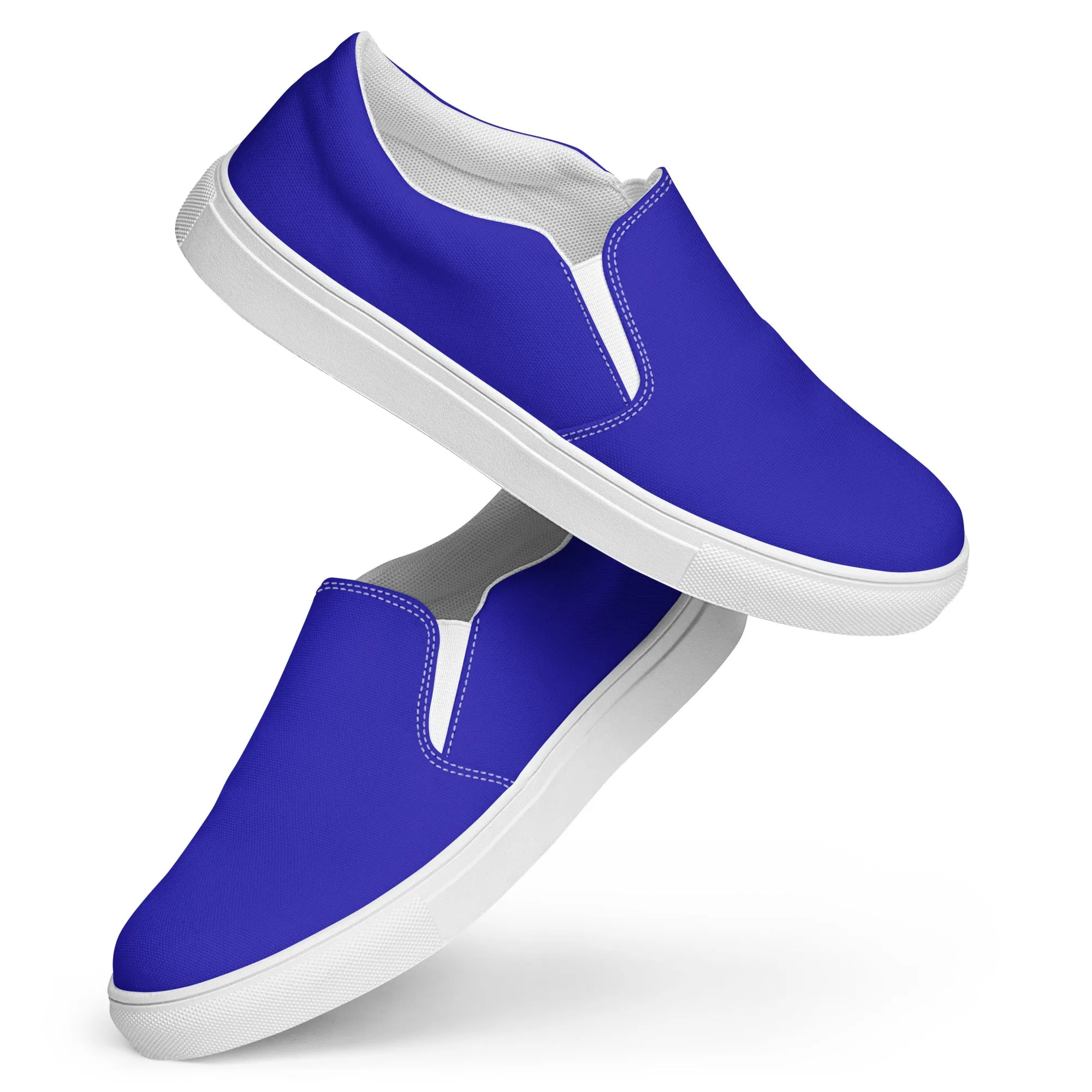 Men’s Royal Blue slip-on canvas shoes
