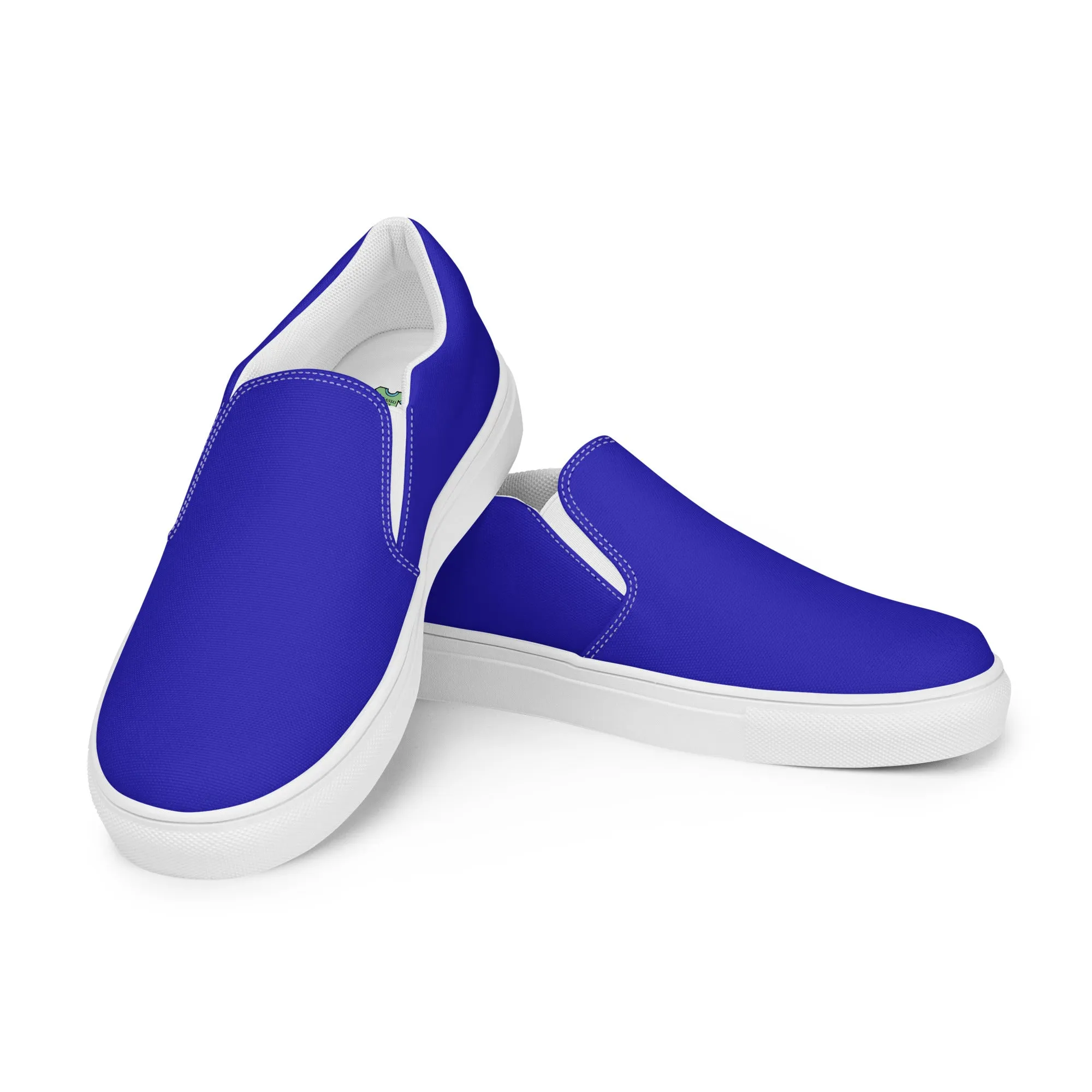 Men’s Royal Blue slip-on canvas shoes