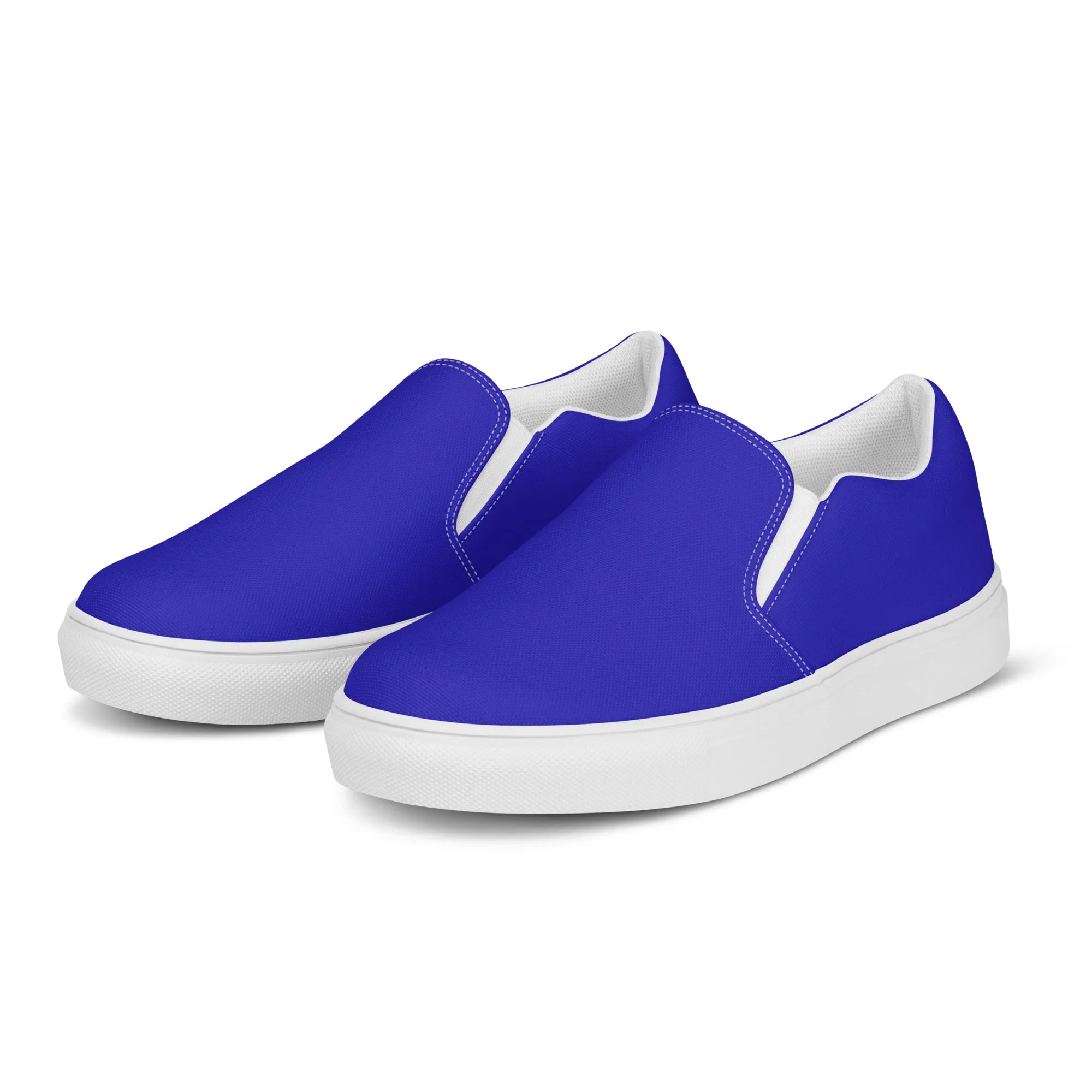 Men’s Royal Blue slip-on canvas shoes