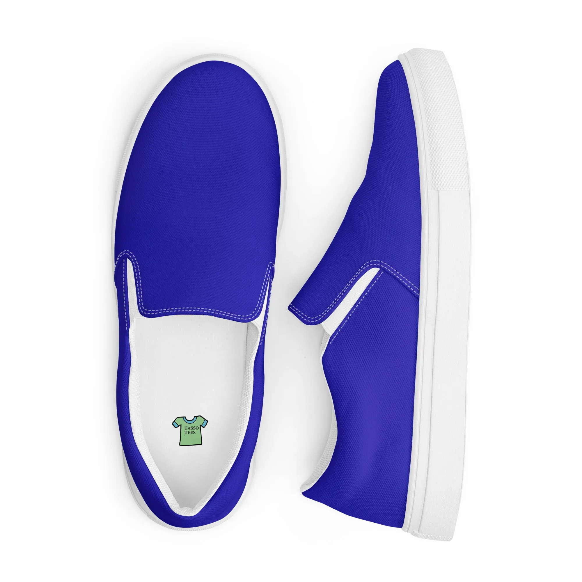 Men’s Royal Blue slip-on canvas shoes