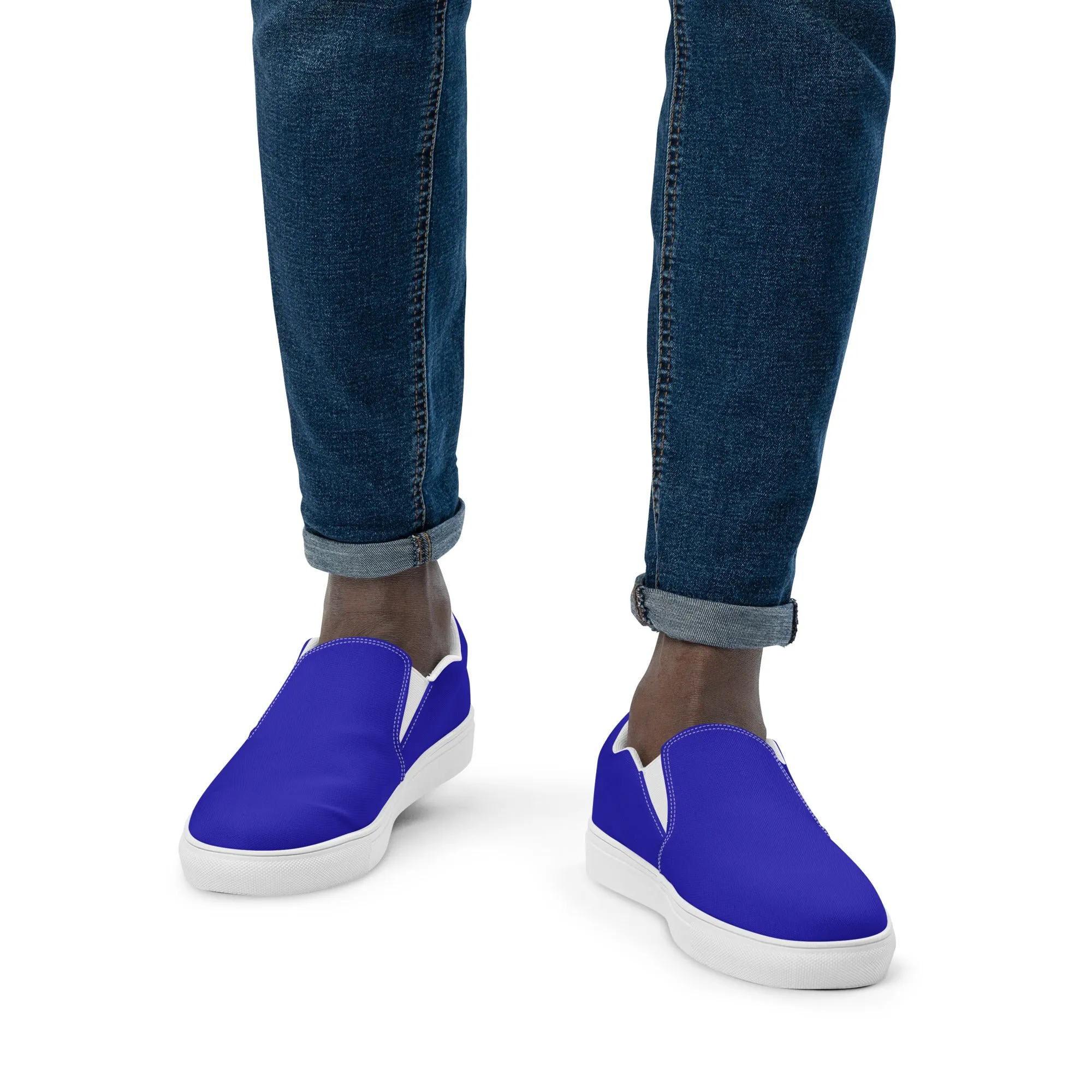 Men’s Royal Blue slip-on canvas shoes
