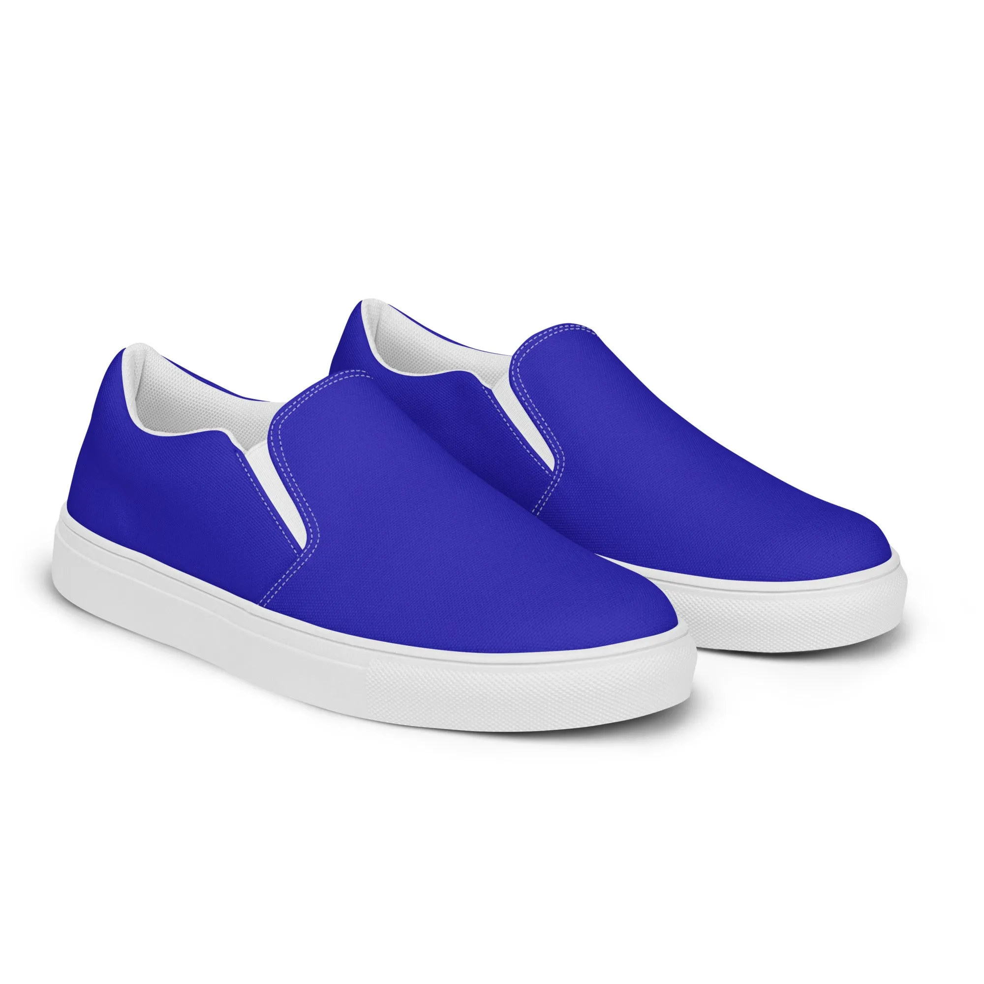 Men’s Royal Blue slip-on canvas shoes