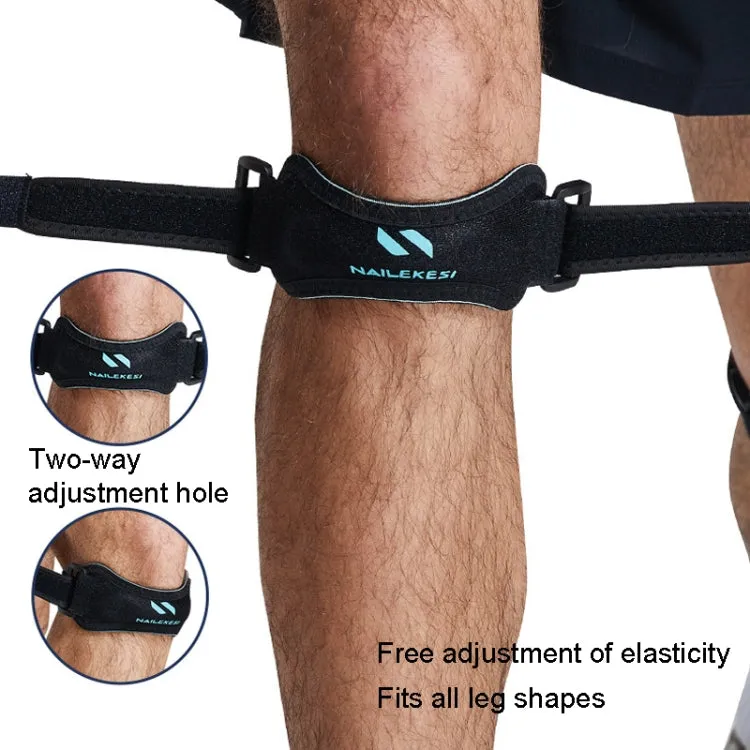 NAILEKESI Sports Knee Brace Running Jump Rope Knee Protector, Size: One Size(Pink)