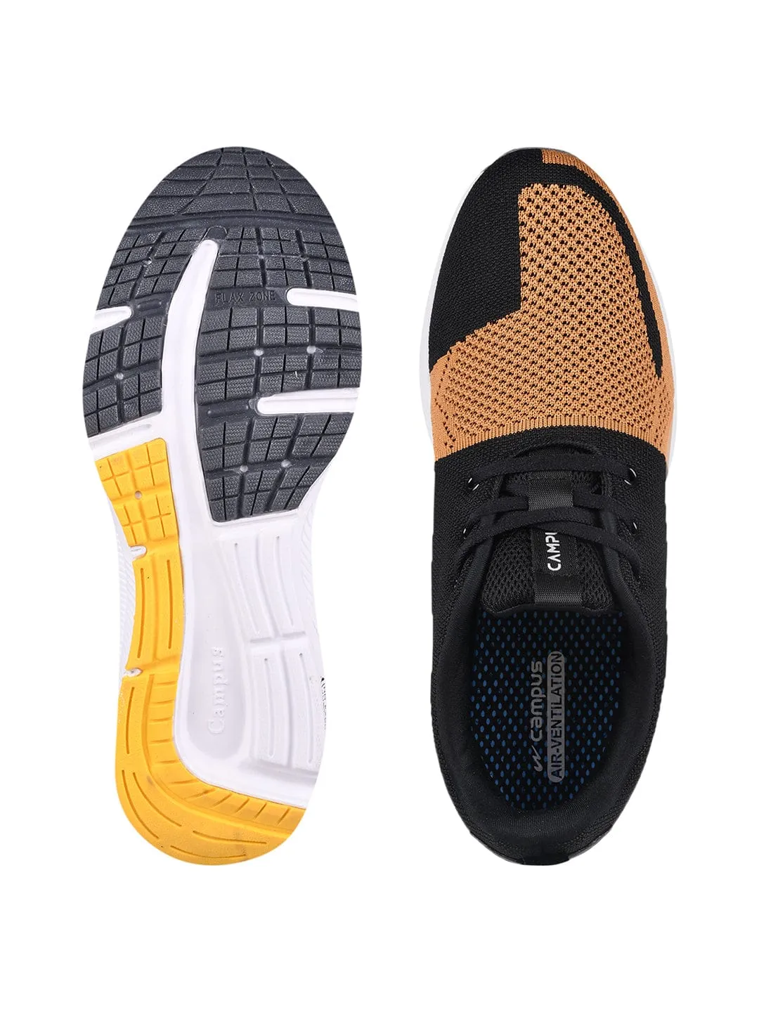NEWYORK Yellow Men's Running Shoes