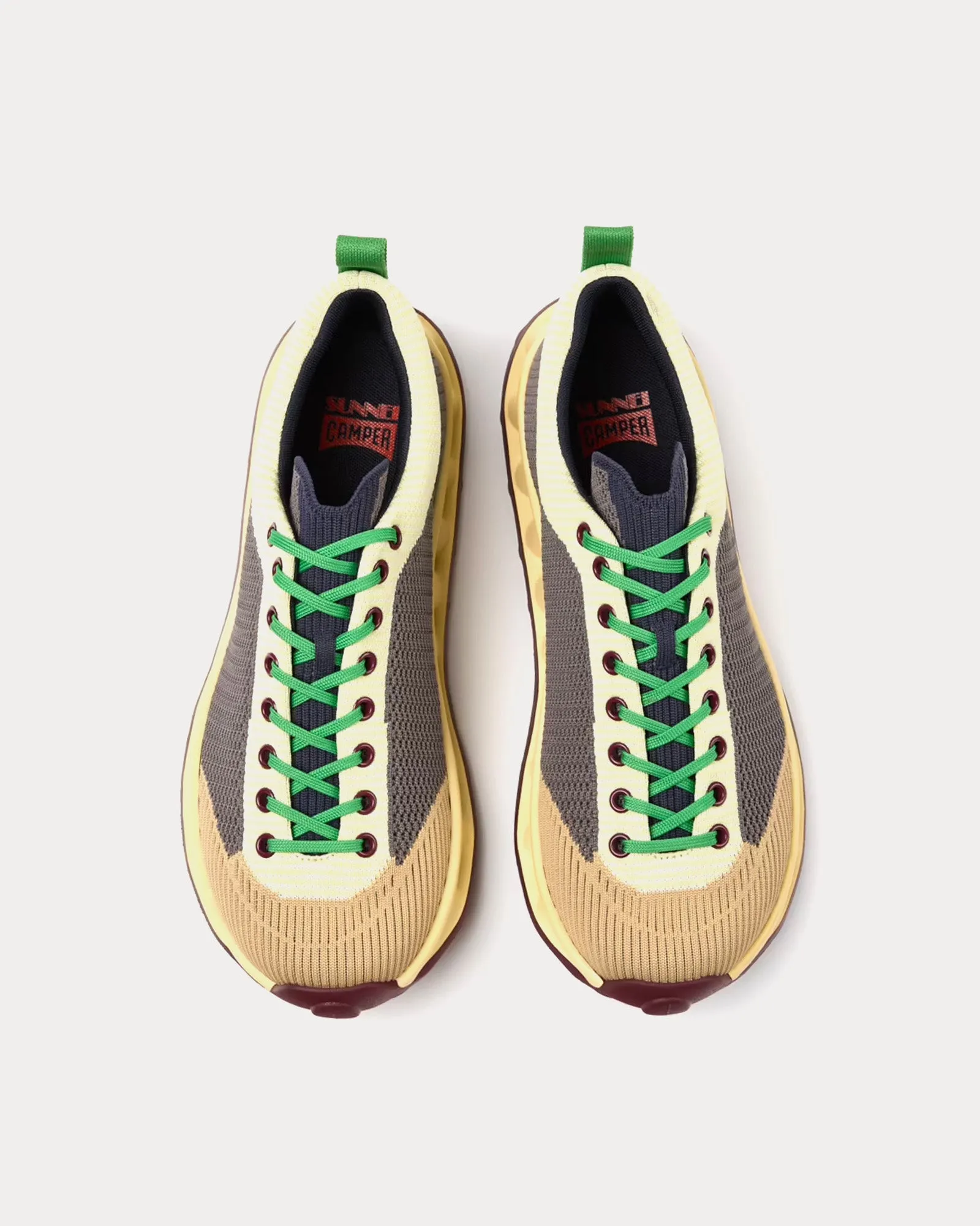 Pelotissima Grey / Beige Low Top Sneakers