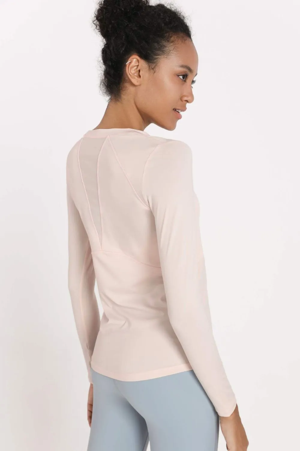 Quick-Dye Curved Hem Sports Top