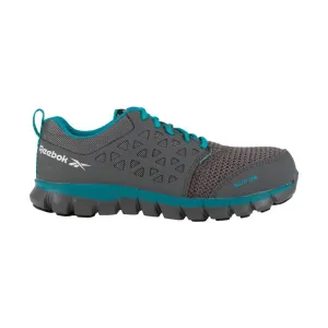 Reebok Work Women's Sublite Cushion Alloy Toe - Grey/Turquoise