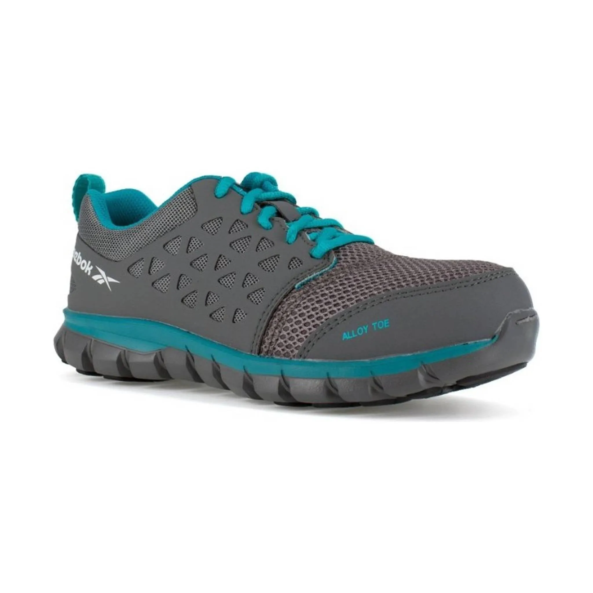 Reebok Work Women's Sublite Cushion Alloy Toe - Grey/Turquoise
