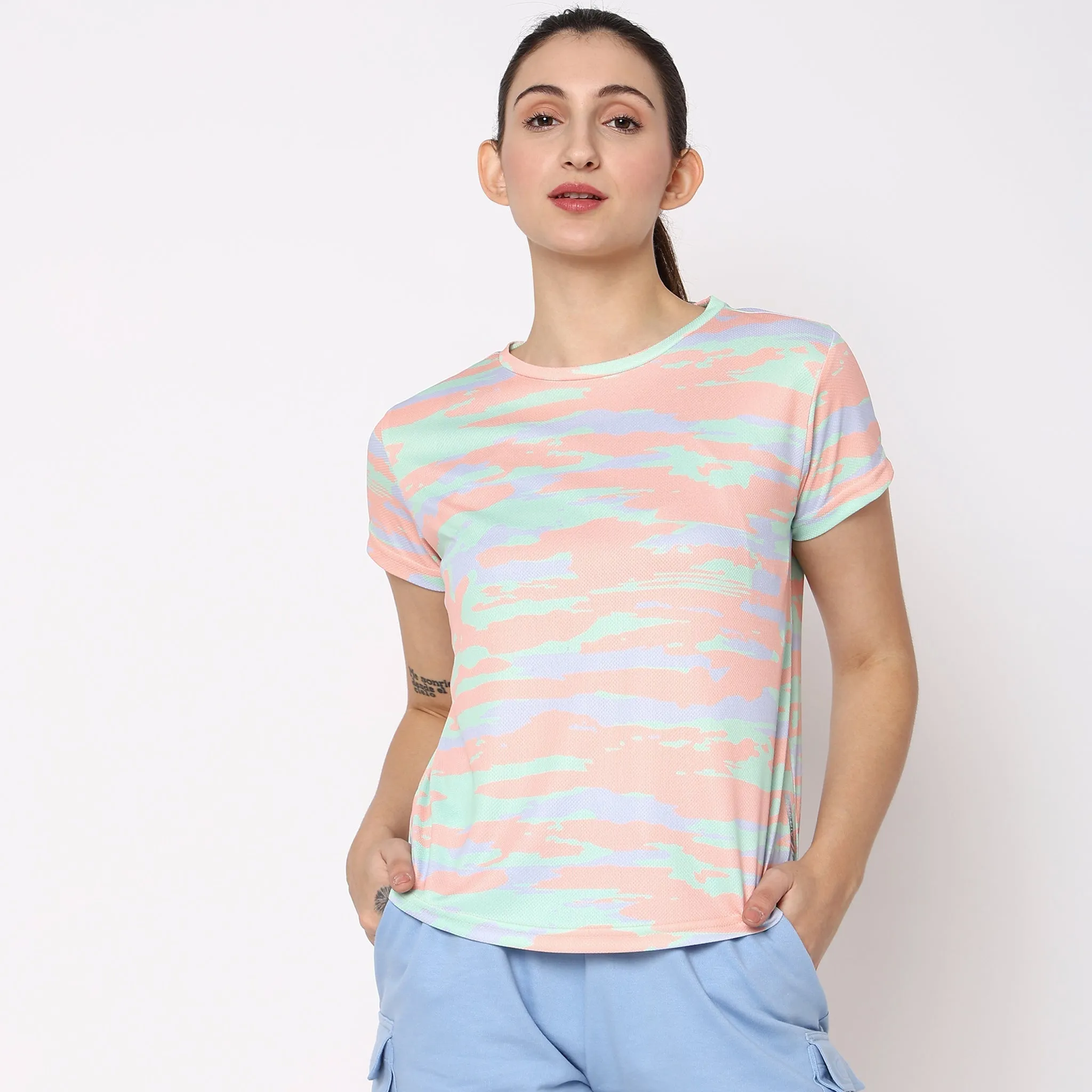 Regular Fit Abstract T-Shirt