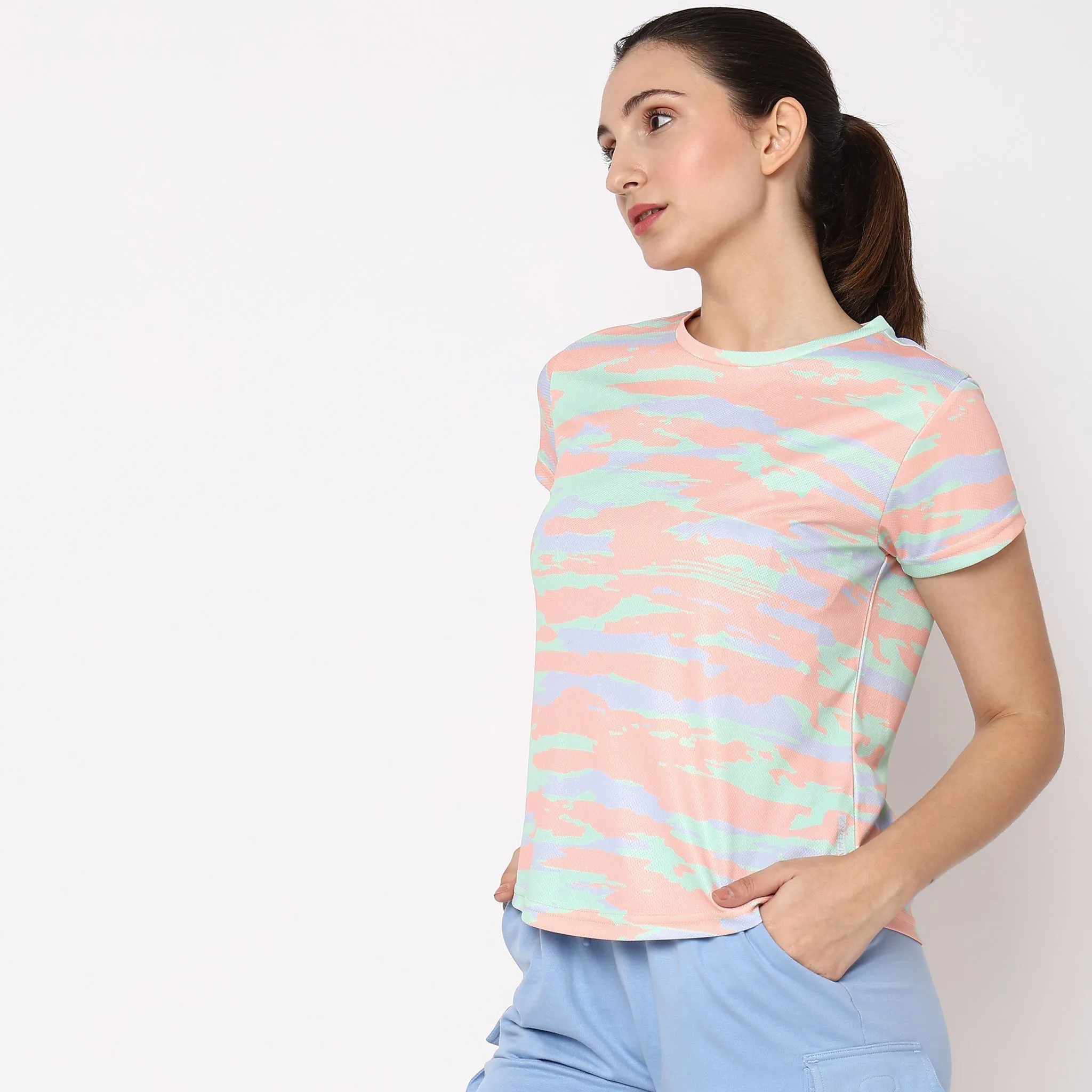 Regular Fit Abstract T-Shirt