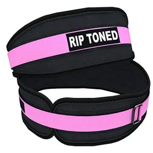 Rip Toned Weight Lifting Belt 4.5 Inch Workout Belts Back Support for Men & Women