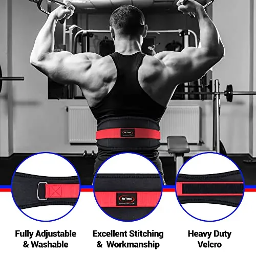 Rip Toned Weight Lifting Belt 4.5 Inch Workout Belts Back Support for Men & Women