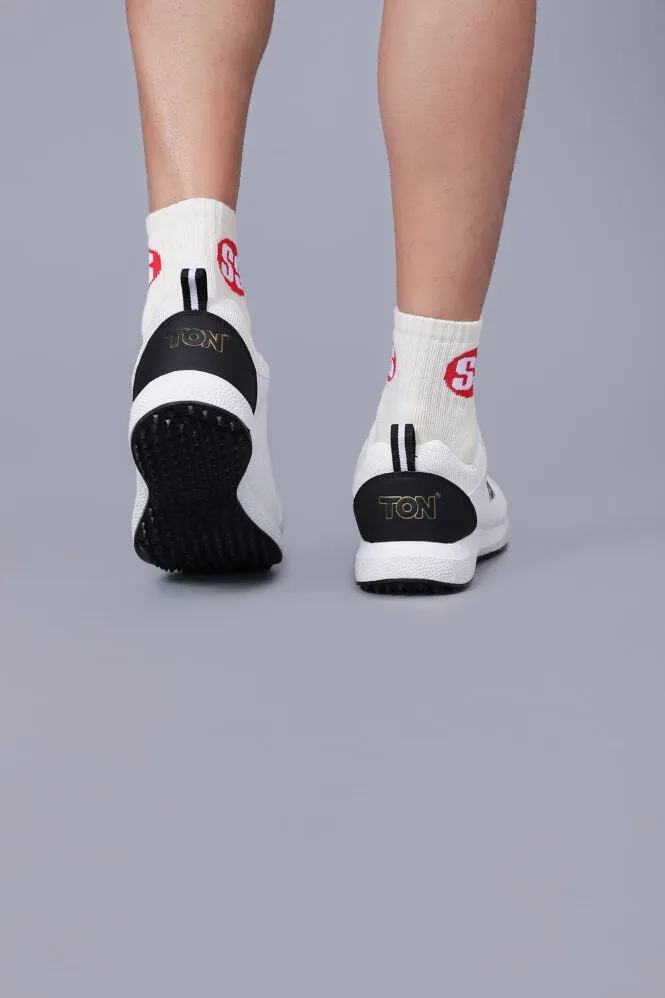 Ton White  Edition rubber cricket  Shoes