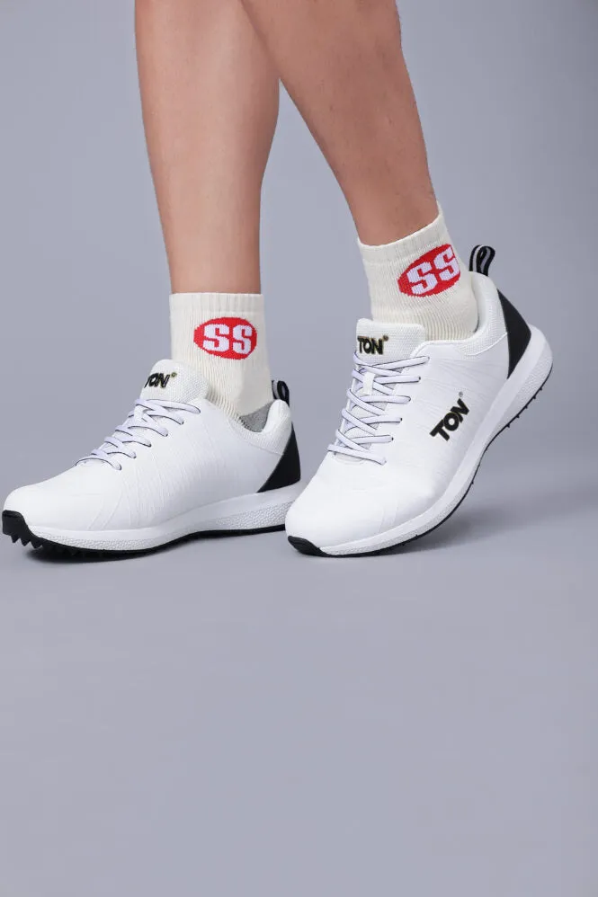 Ton White  Edition rubber cricket  Shoes