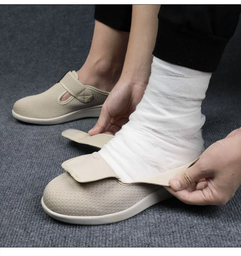 Vanccy Plus Size Wide Diabetic Shoes For Swollen Feet Width Shoes-NW021