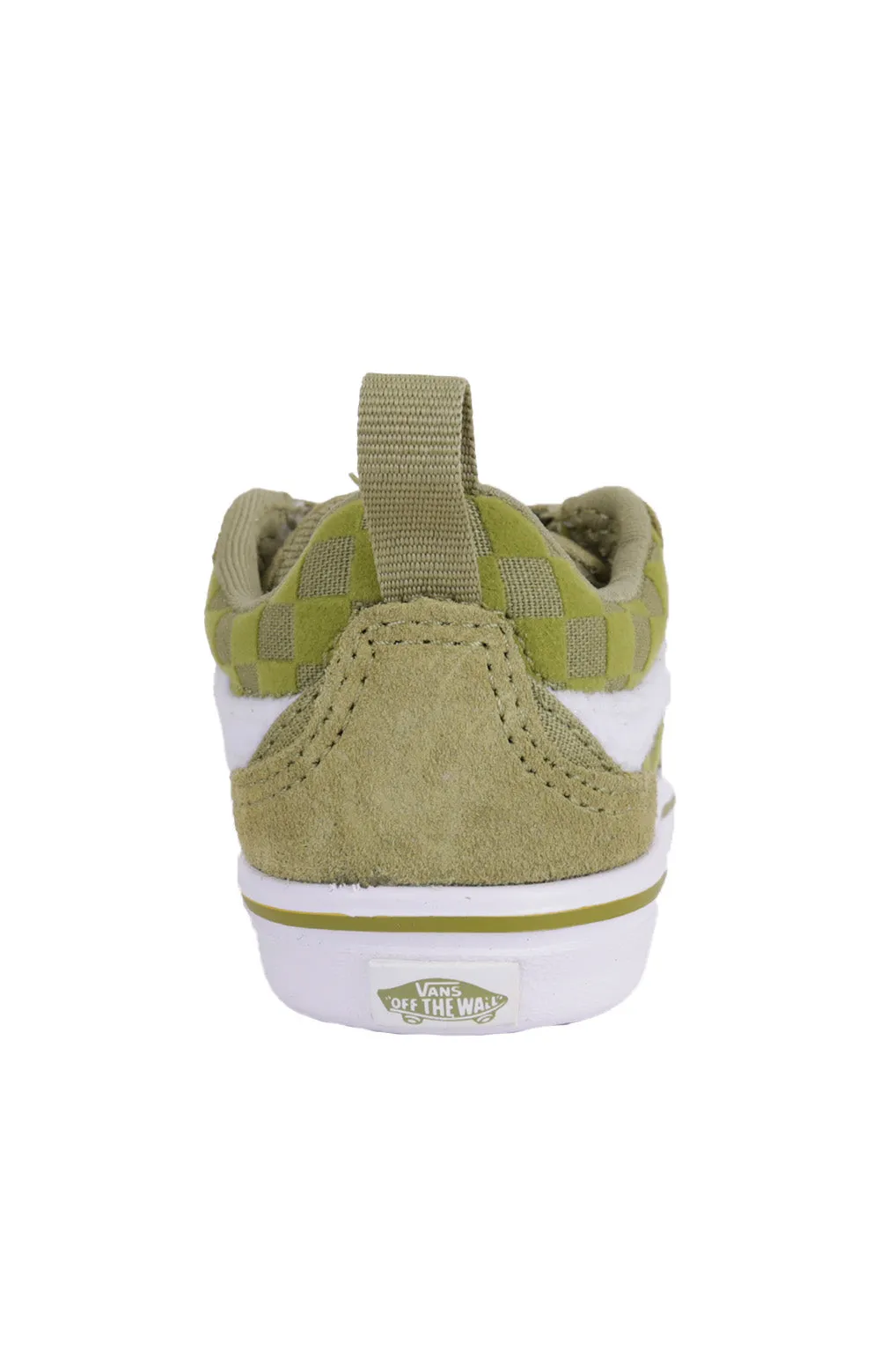 Vans Kids Comfycush New Skool V Shoes Olive Green Canvas