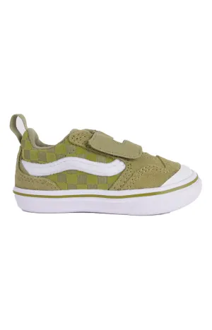 Vans Kids Comfycush New Skool V Shoes Olive Green Canvas